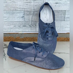 Another sole blue metallic oxfords size 37